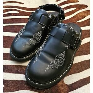 Doc Dr Martens Jorge II Gothic Americana Leather Slingback Mules Men: 8 Women: 9